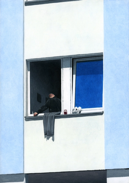 Sunbathing Man, Towel, Jar and Shoes_Sangun Ho