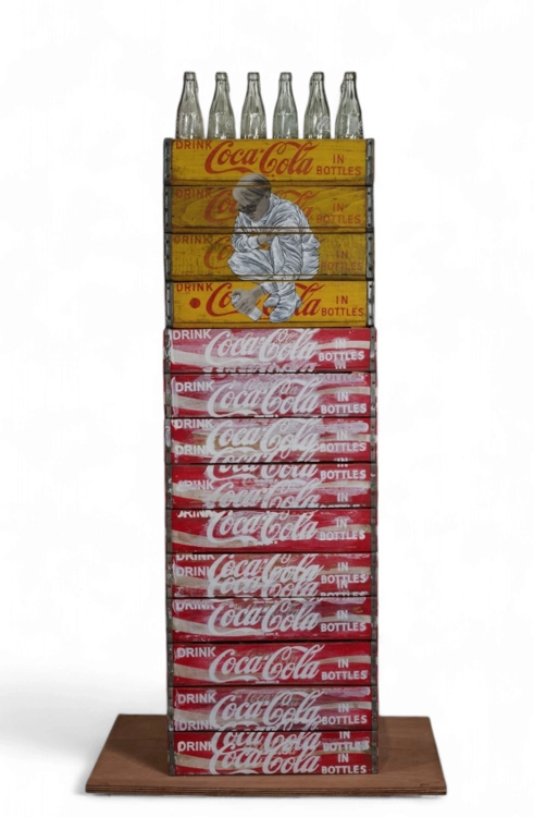 Jackson Pollock drips on Coke Crates 2021_PAKPOOM SILAPHAN